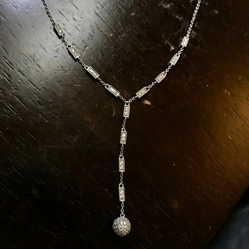 Silver Lariat Necklace - Picture 2 of 4